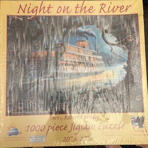 Sunsout “Night on the River” 1,000 piece Jigsaw Puzzle. New